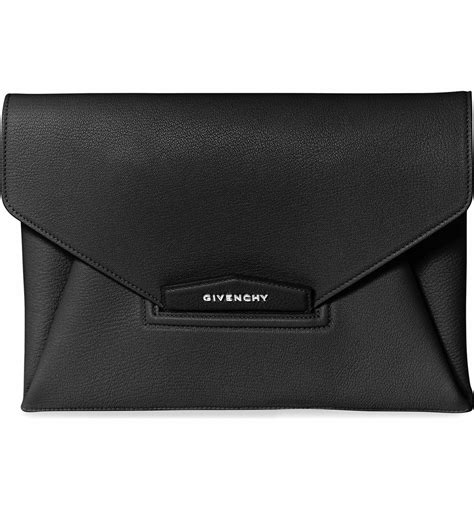 givenchy leder clutch|vintage givenchy clutch.